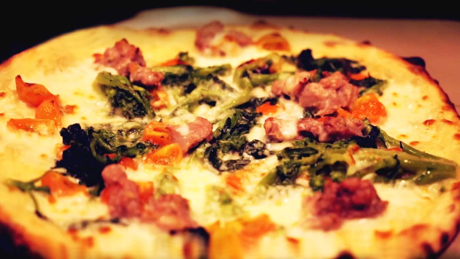 Pizza alle cime di rapa