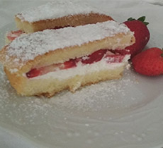 Fragole torta paradiso