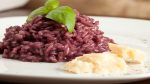 RIsotto al vino rosso con cipolle