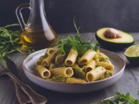 Pasta con avocado